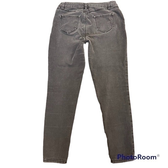 Blue Spice black faded high waist skinny denim jeans, 5 pockets, zipper fly, 11. - Picture 2 of 12